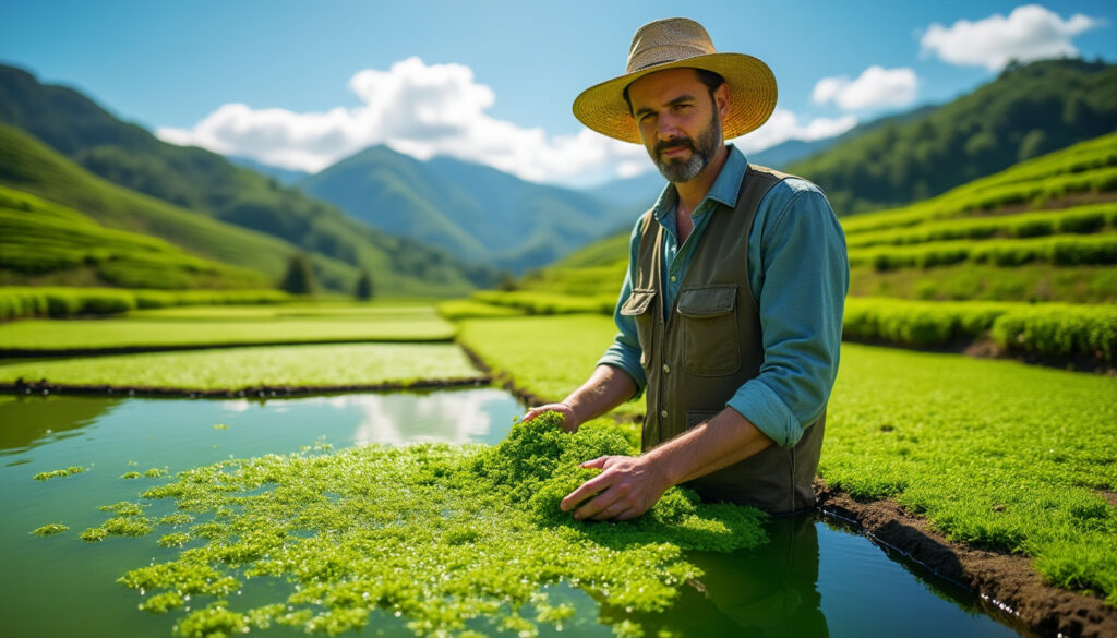 découvrez la récolte de spiruline d'aurélien meunier à châteauneuf. une super-aliment à déguster telle quelle pour ses bienfaits nutritionnels exceptionnels. ne manquez pas cette opportunité de savourer une spiruline fraîche et locale !