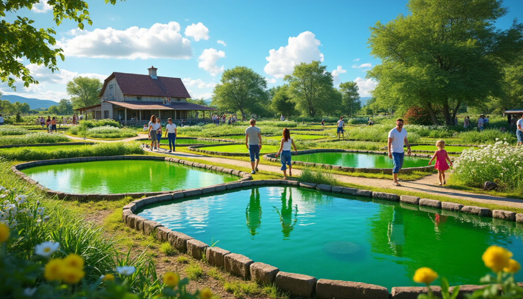 visitez la ferme paysanne de spiruline d'armor à hénon ce week-end et découvrez la culture artisanale de spiruline lors d'une porte ouverte conviviale. rencontrez les producteurs et profitez d'animations sur place.