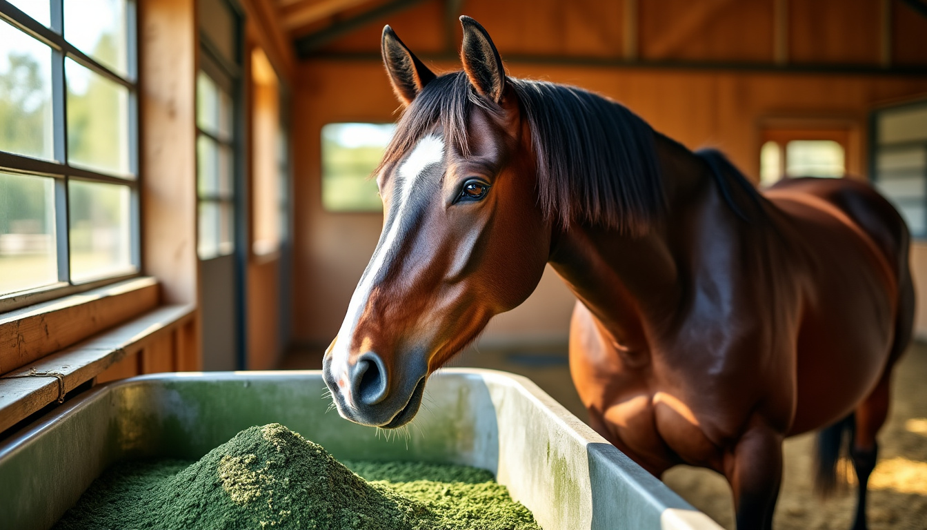 découvrez quel est le bon dosage de spiruline pour un cheval en bonne santé. guide pratique, conseils d'administration, quantité recommandée et précautions pour optimiser le bien-être de votre animal.